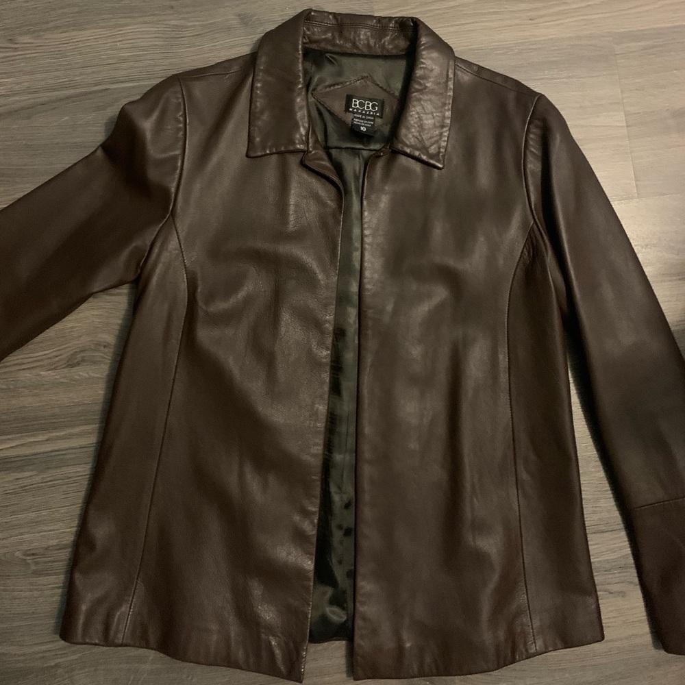 BCBGMaxAzria Brown Leather Jacket